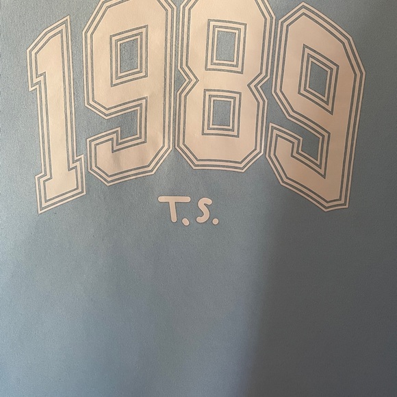 Taylor Swift Light Blue Crew Neck Sweater - Picture 2 of 7